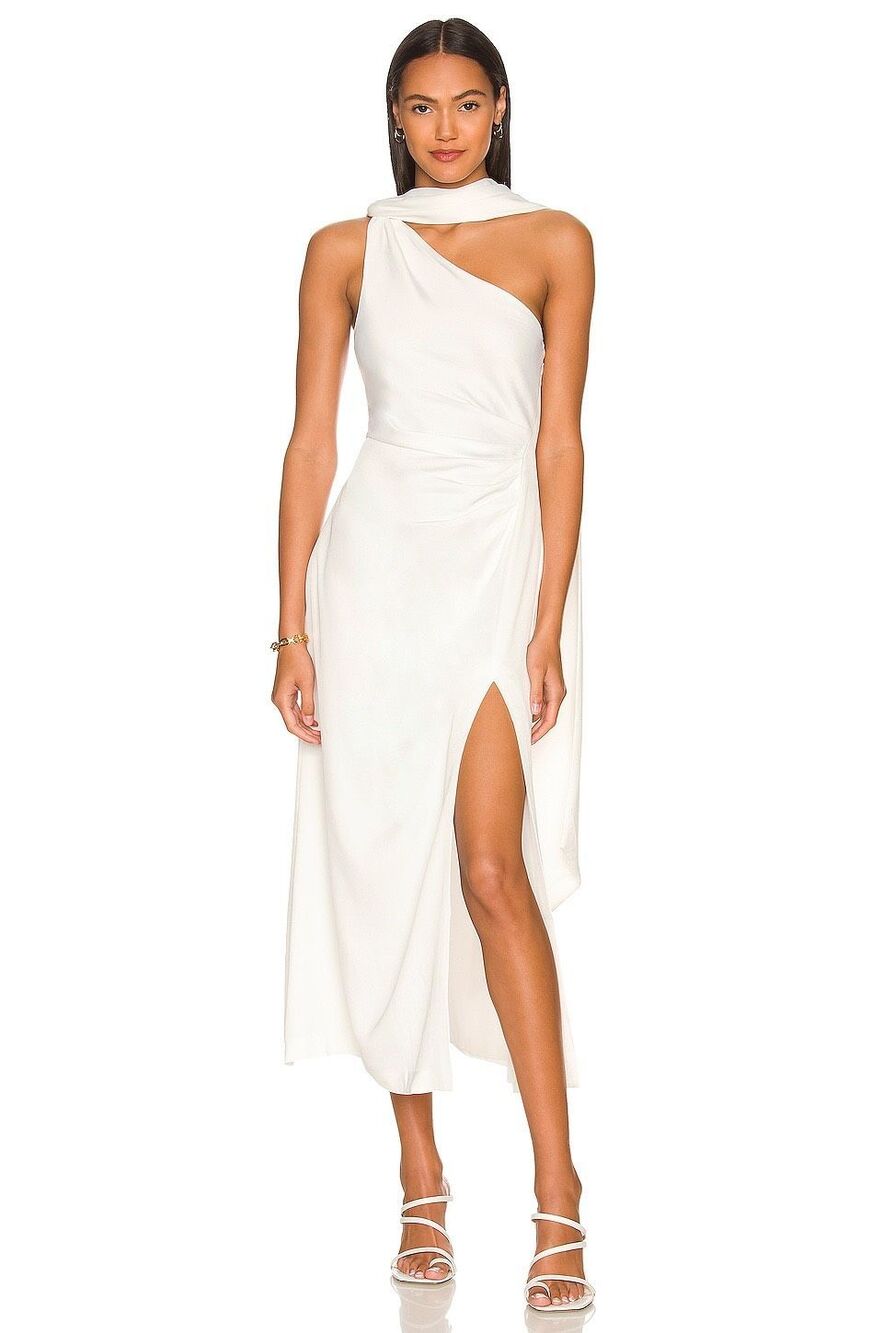 Misha Estra Dress in Ivory Size Medium $388